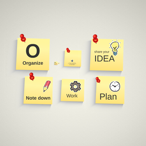 Infographic with Pinned Notes - Prezi Template
