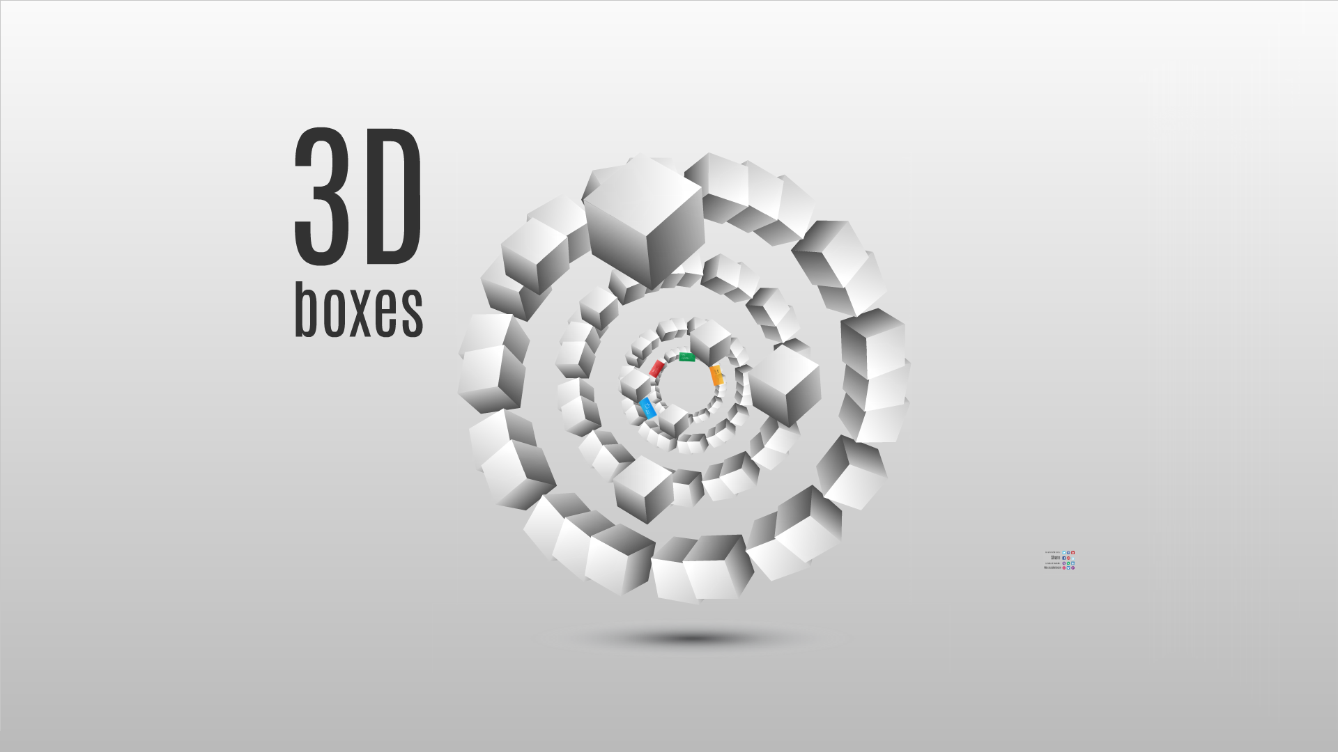 3D boxes Prezi template | Preziland | Preziland